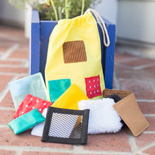 Afbeelding in Gallery-weergave laden, Montessori Sensorische Speelgoedzak met dubbele tegeltjes