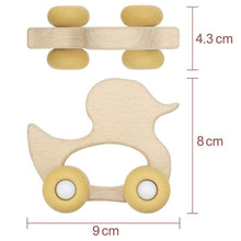 Afbeelding in Gallery-weergave laden, Houten Rammelaar Eend