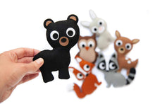 Afbeelding in Gallery-weergave laden, Knutselpakket Bosdieren 6 stuks