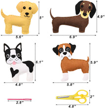 Afbeelding in Gallery-weergave laden, Knutselpakket Puppy&#39;s 6 stuks
